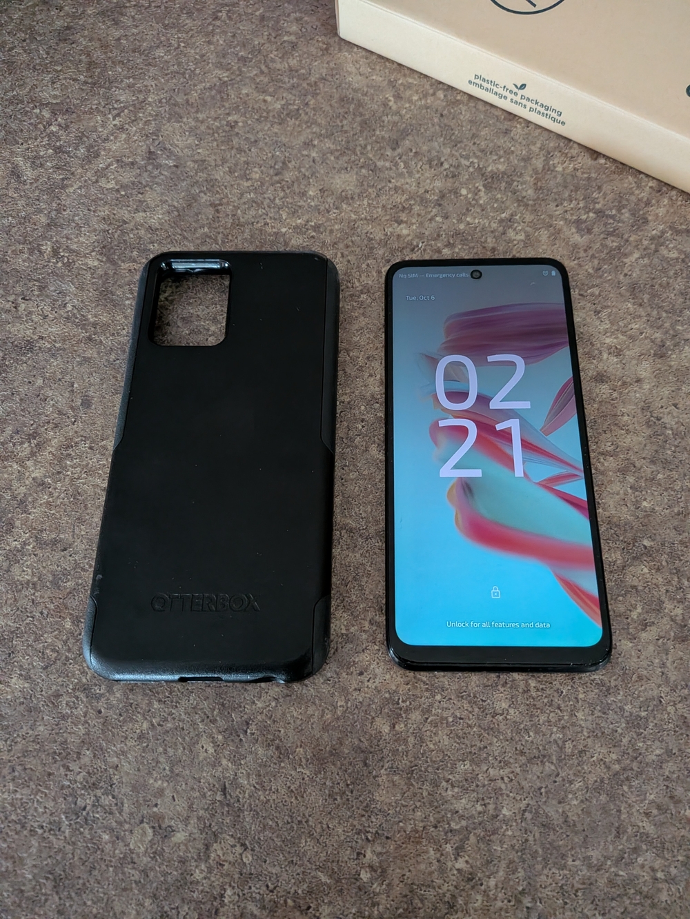 Motorola Moto G 5G Smartphone With OtterBox Black Phone Case, Charger 128gb